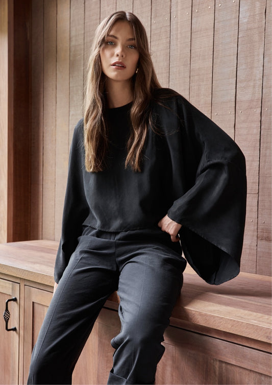 Oversized Layer Top - Black